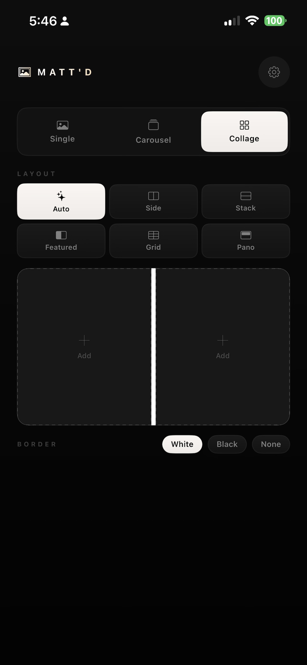 Collage layout picker