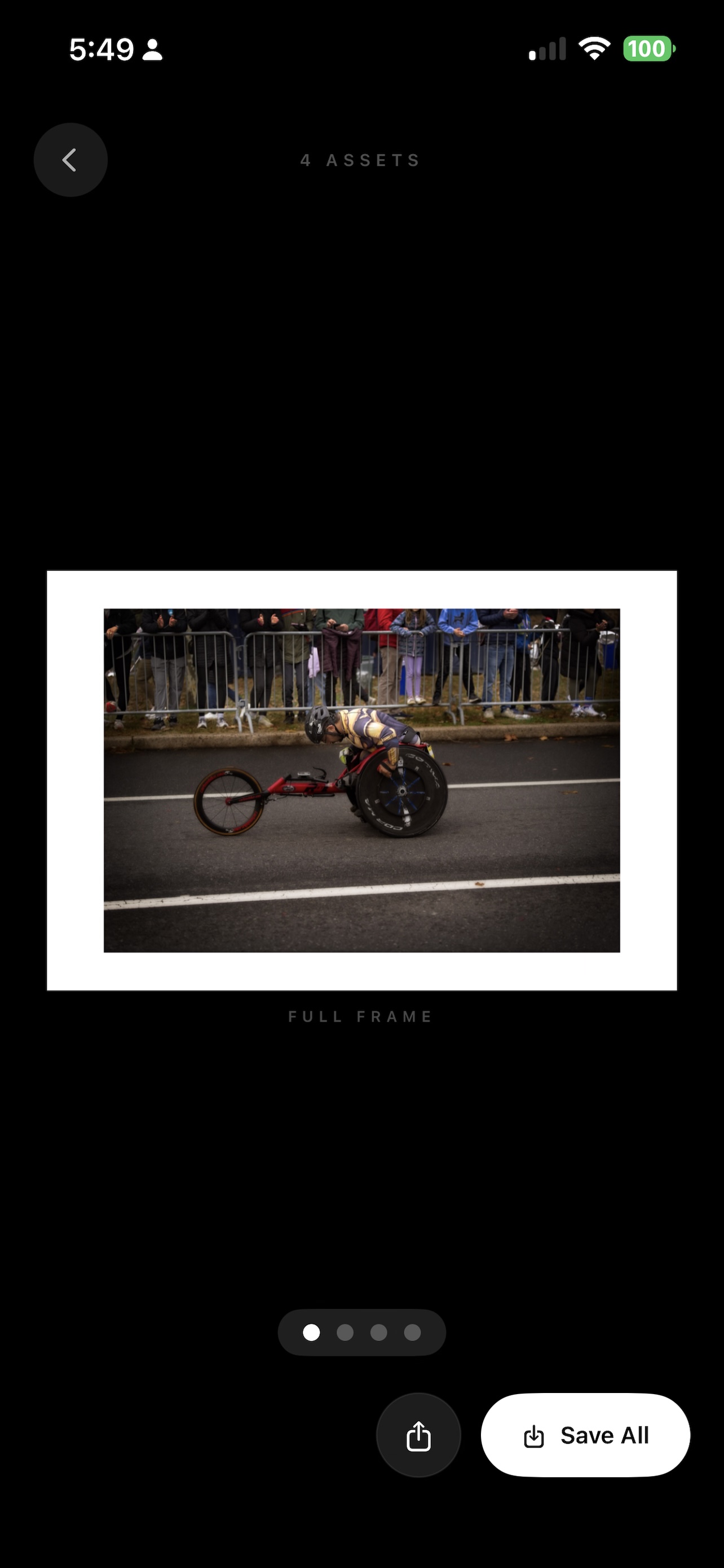 Full frame carousel asset